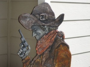cowboy wooden cutout