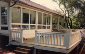 raised patio