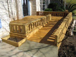 wooden walkway